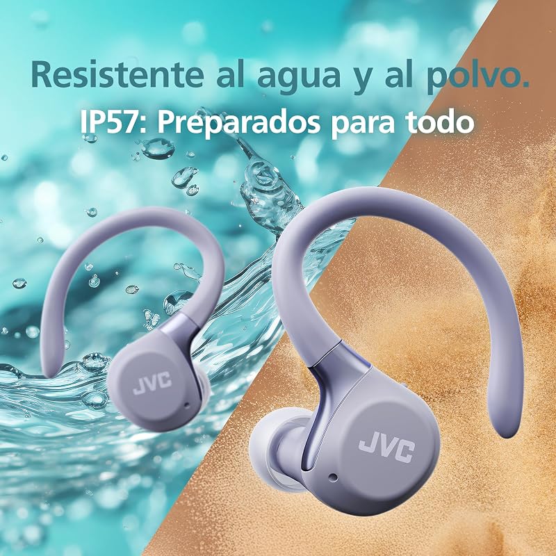 HA-EC75T-V True Wireless Sport ANC IP57, 40 h, Violeta