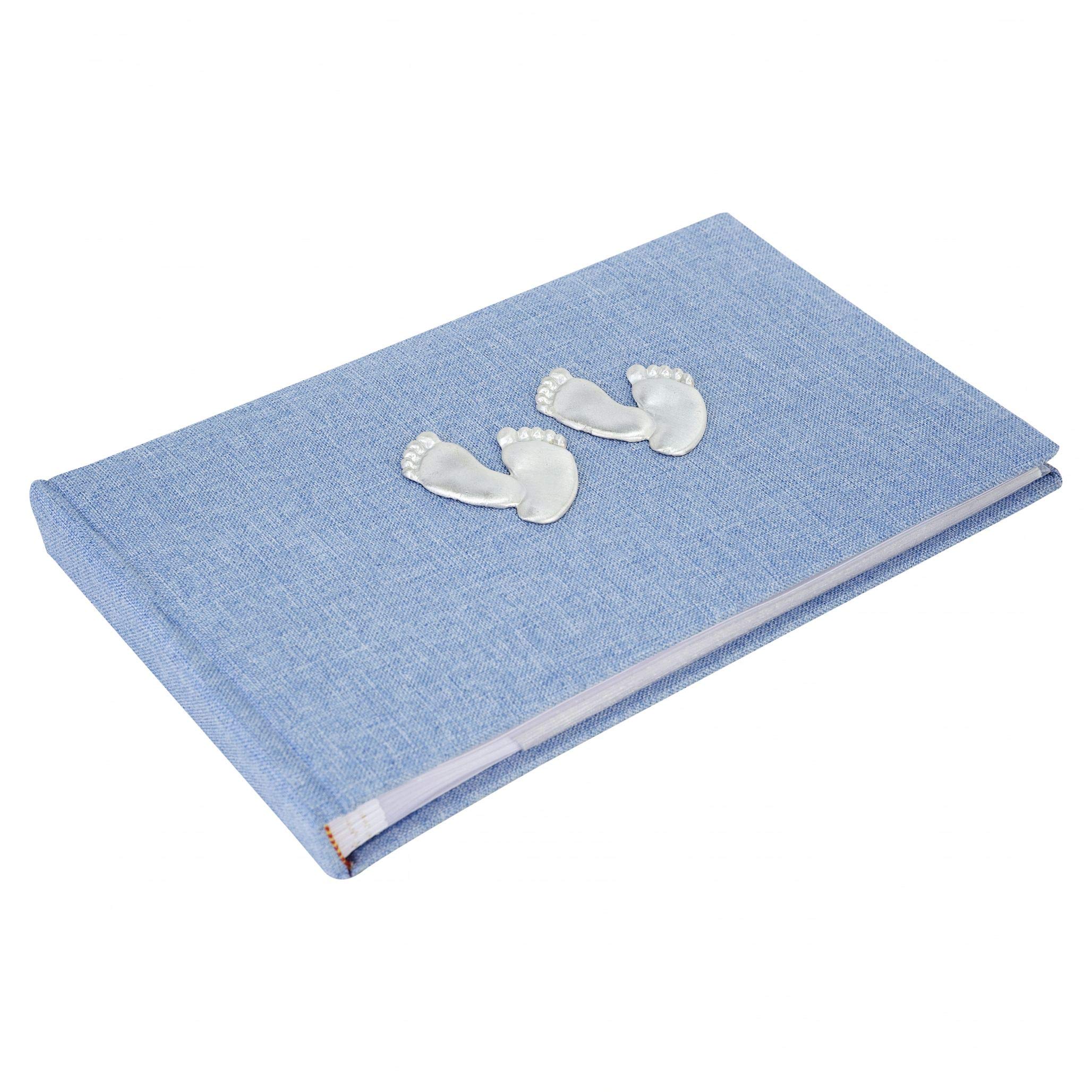 Twins soft blue pocket sized photo album