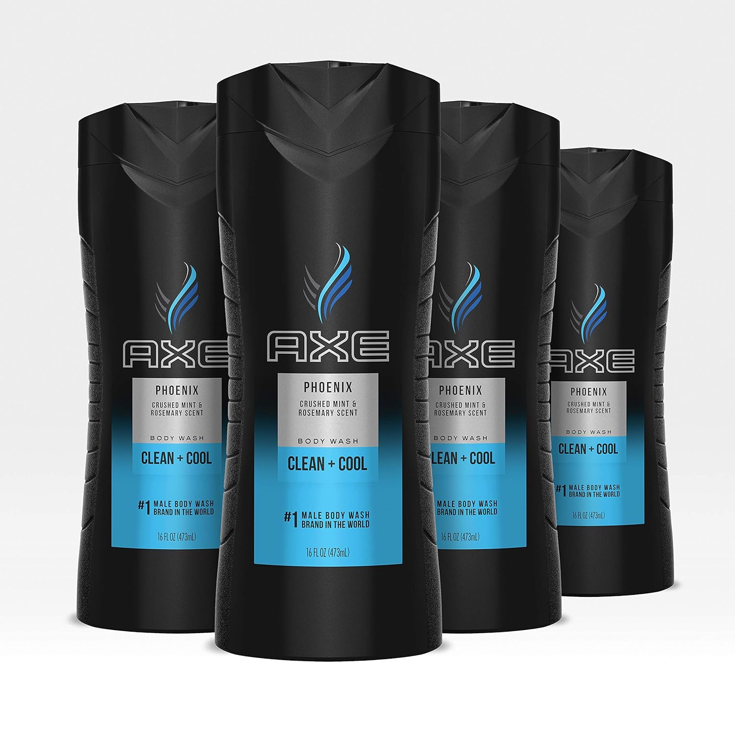 AXE Men's Body Wash for a Clean and Cool Feel Phoenix Dermatologist Tested Body Wash for Men 16 oz 4 Count : Beauty