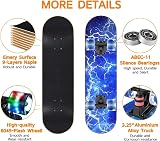 GIEEU Lightning Skateboard 31x8 Inch Complete Canadian Maple Deck Colorful view 3