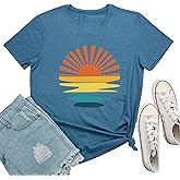 BLACKMYTH Women Sunshine Shirts Cute Graphic Tee Tops
