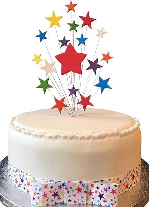 Multicolore Etoile Gateau Tout Age Peuvent Etre Ajoutees Plus 1 X