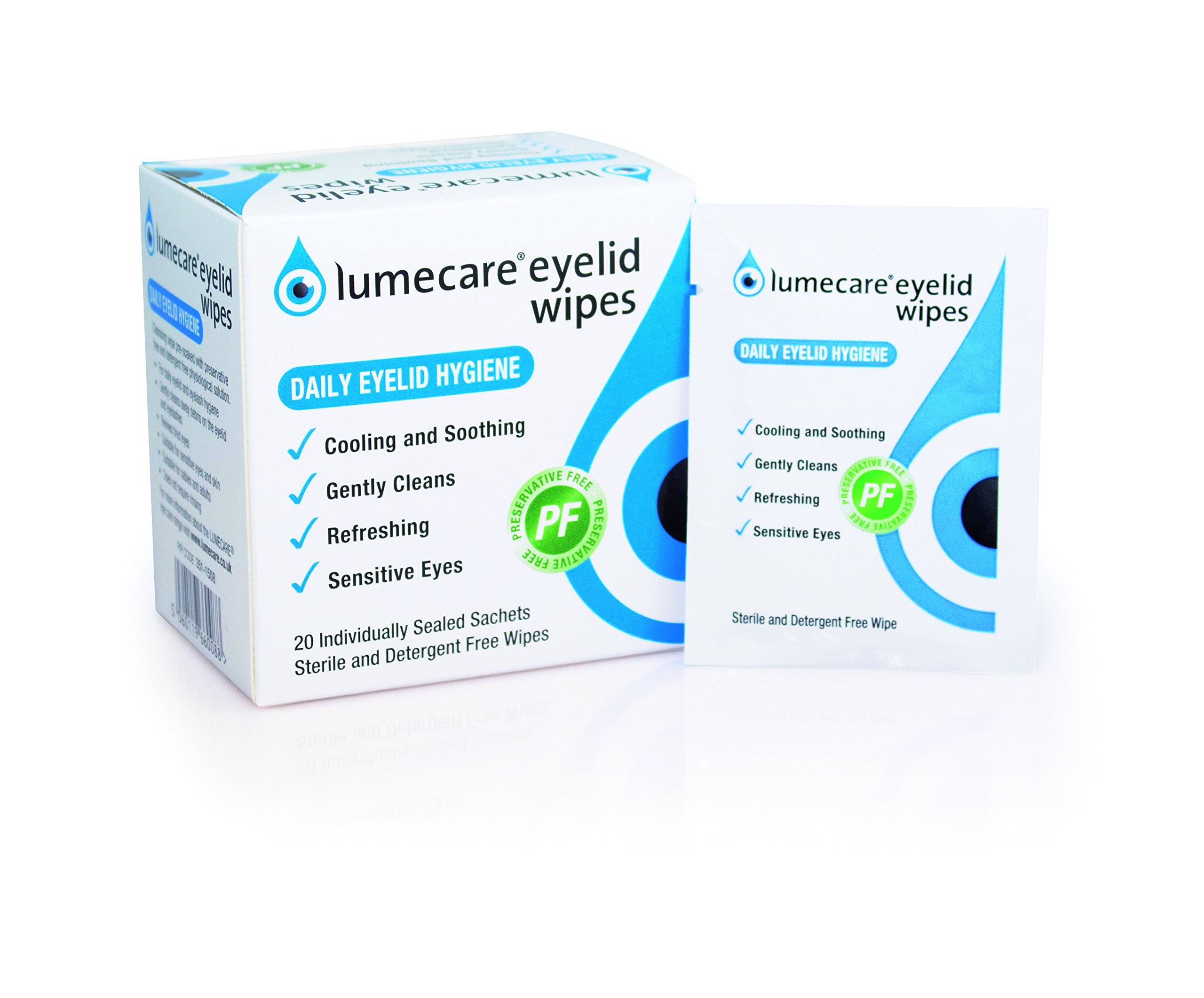 Lumecare Eyelid Wipes 1 pack 20 wipes