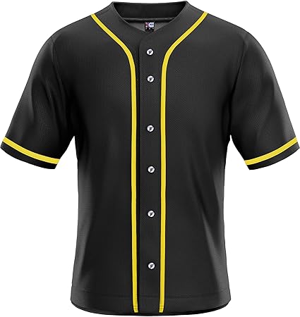 plain black baseball jersey