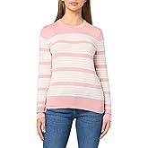 Nautica Womens Crewneck Stripe Long Sleeve Crewneck Sweater