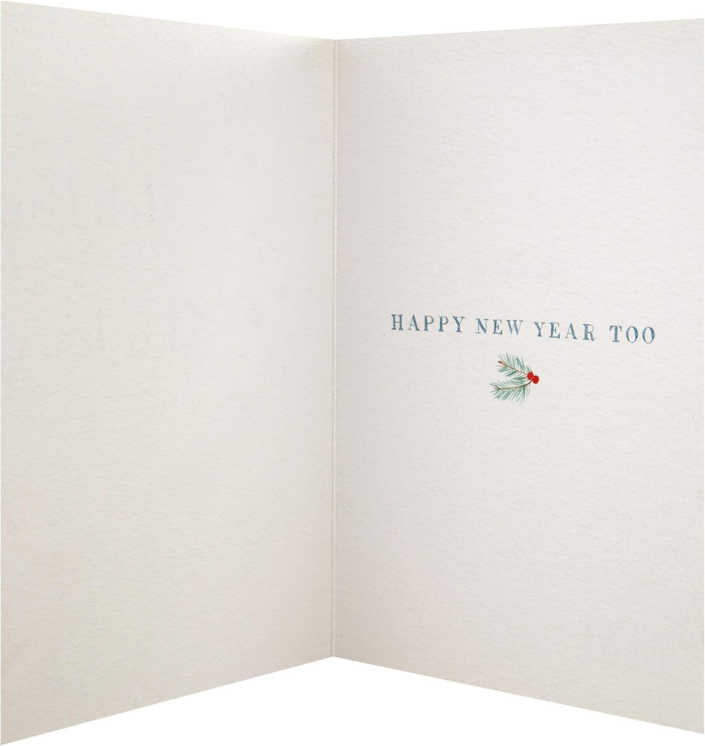 Hallmark Christmas Card - Contemporary Festive Foliage Design, Red, 20.2 cm by 13.8 cm - Image 5