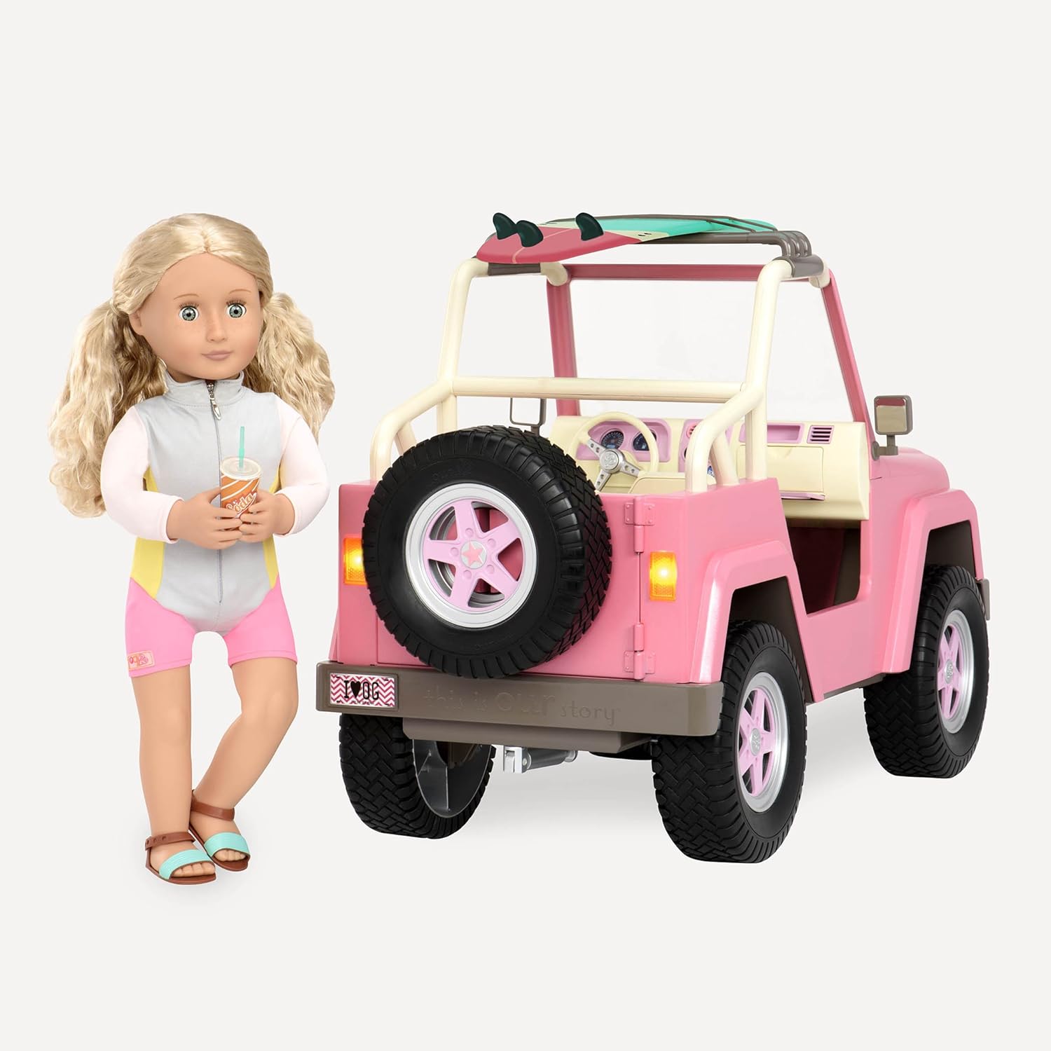 Super Saturday Our Generation Off Roader Jeep For 18 Inch Dolls Toys