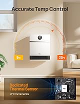 Dreo Smart Wall Mounted Heater 30° Oscillation Alexa Control 24H Timer view 6