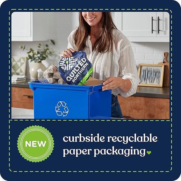 QUILTED NORTHERN ULTRA SOFT & STRONG TOILET PAPER, 6 MEGA ROLLS = 24 REGULAR ROLLS, 5X STRONGER*, PREMIUM SOFT TOILET TISSUE
