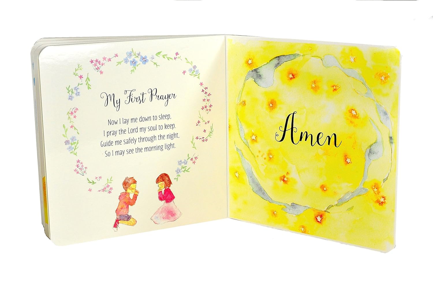 Baby Gift Set with Praying Musical Lamb and Prayer Book in Keepsake Box for Boys and Girls : Baby