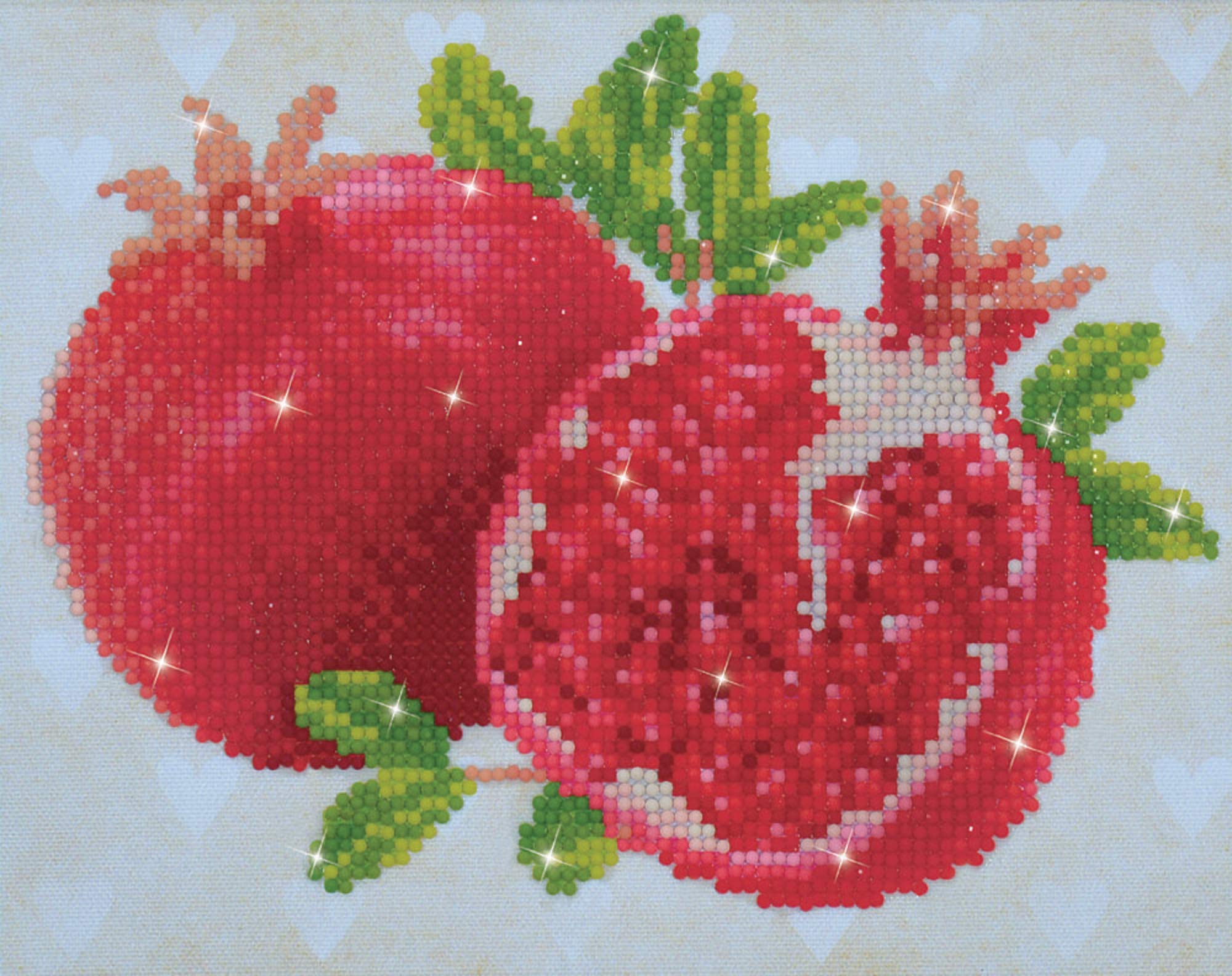 DIAMOND DOTZ Painting, Beginner Kit, Good Fortune Pomegranits, 25x 20cm DD3.002 — image 1
