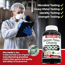 Lab | Ginseng |180 Capsules |12000 mg| Ginseng