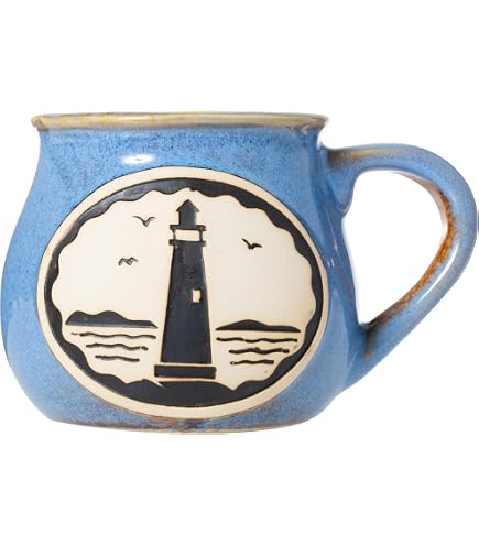 Amazon.com | Cape Shore Handcrafted Bean Pot Stoneware 16oz Mug, Multiple  Styles Available (Loon): Coffee Cups & Mugs