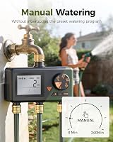 Diivoo Sprinkler Timer 3 Zone Hose Timer with Brass Inlets 3 Outlets view 8