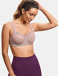 SYROKAN High Impact Sports Bras for Women No