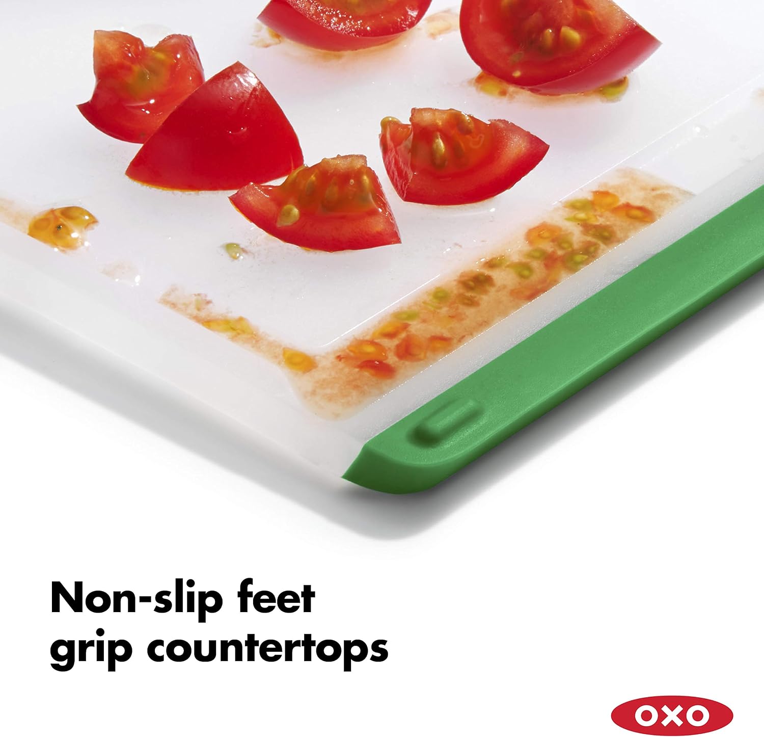 OXO Good Grips 3-Piece Everyday Cutting Board Set, Green,red, Small/Medium/Large (3 Pieces) - Image 5