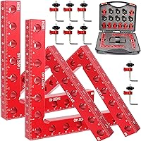 Pexzey Corner Clamps for Woodworking, 4Pack 5.5 inch 90 Degree Clamp, Right Angle Clamp, Wood Working Tools and Equipment, L