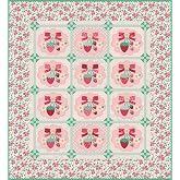 Riley Blake Designs Lori Holt Berry &amp; Sage Strawberry Crush Quilt Kit KT-17380