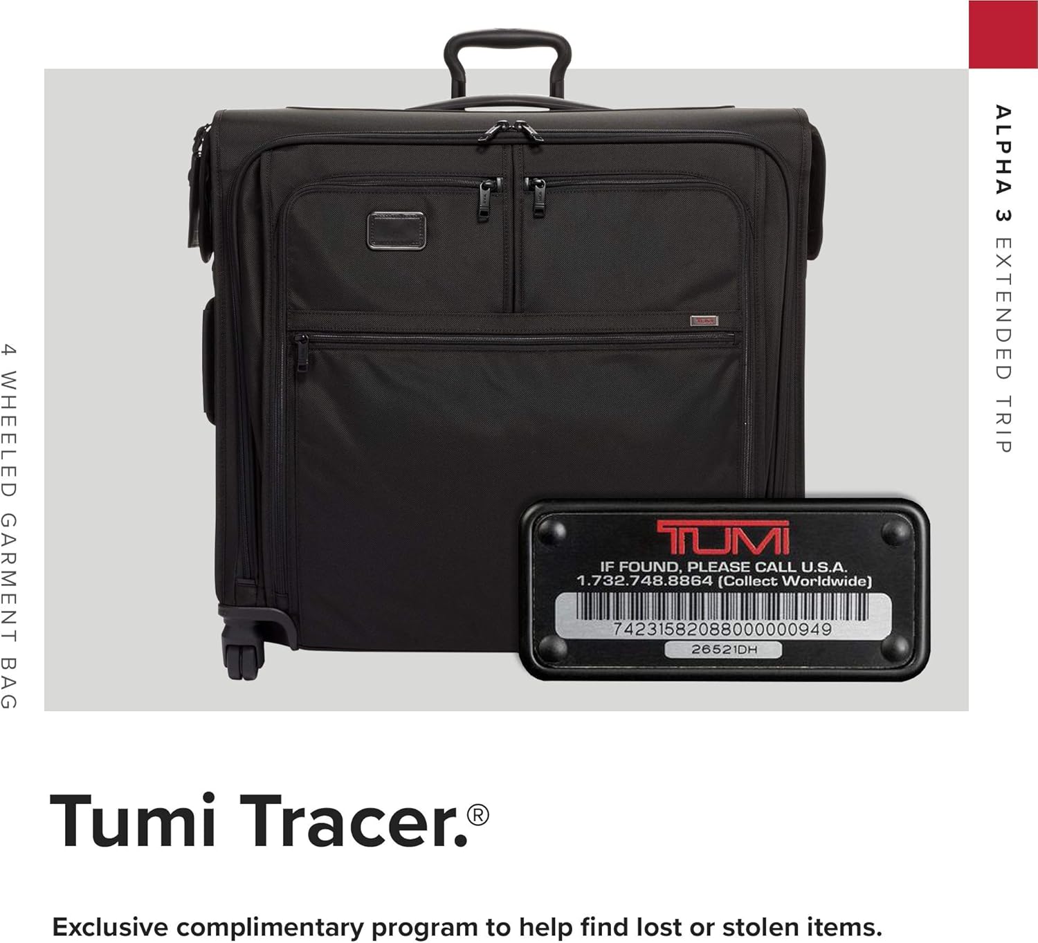 tumi alpha 2 extended trip garment bag
