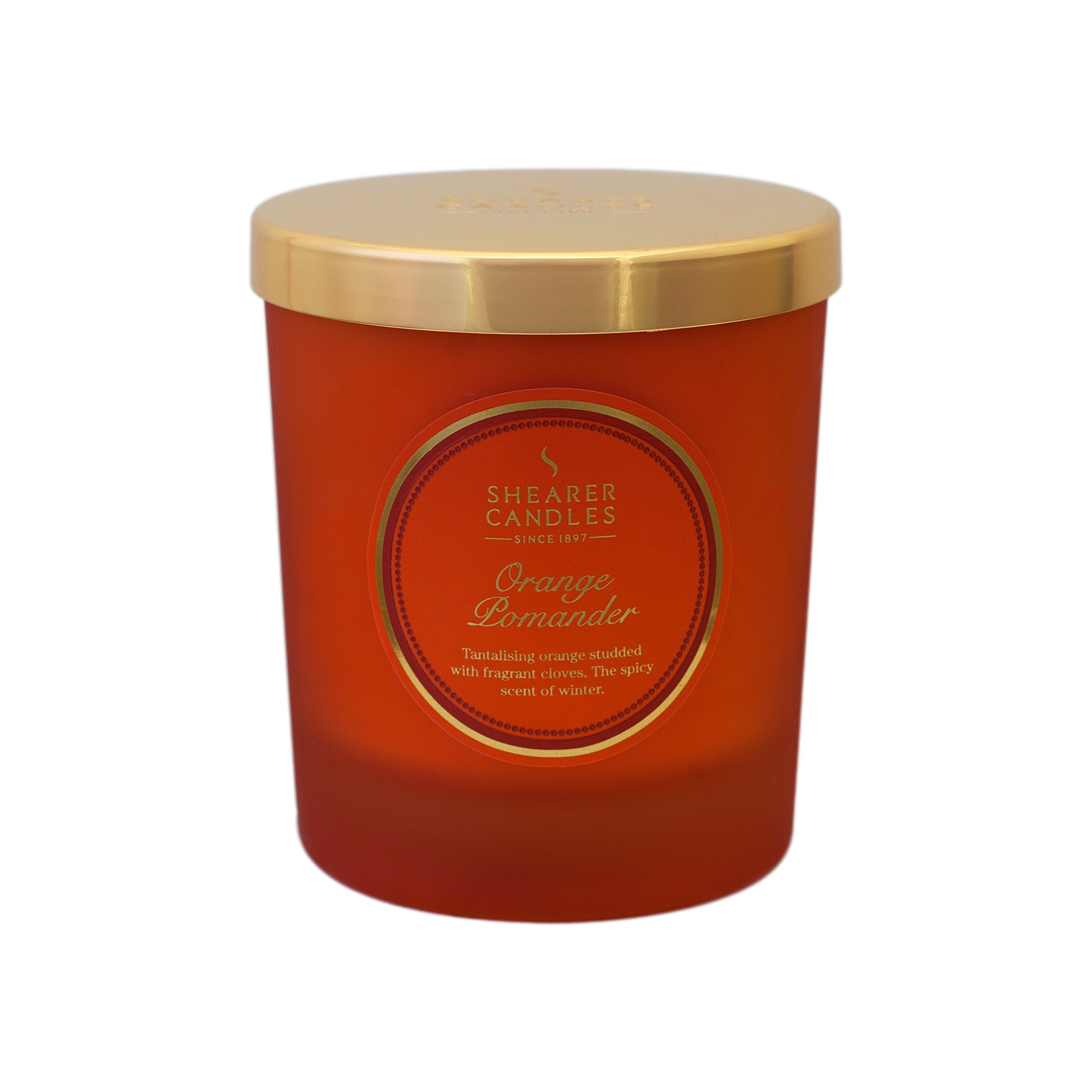 Shearer Candles Orange Pomander Scented Jar Candle with Gold Lid - Orange