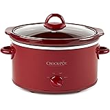 Crock-Pot, Red SCV401-TR 4-Quart Manual Slow Cooker