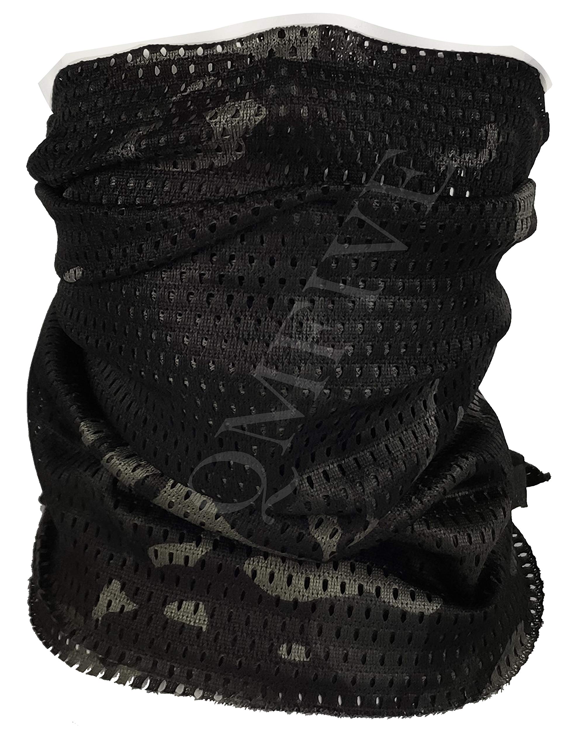 QMFIVE Tactical Camouflage Scarf, Men and Women Multi-purpose Military Headband Style Head Wrap Face Mesh Neckerchief