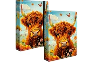 HEAKIERG Wedding Albums 4x6 120 Pockets Photos with Strong Elastic Band, Small Mini Albums Sheet Protector Folder for Photos, Album for Family Anniversary Women Men Baby Vacation Gift, Yellow Cow