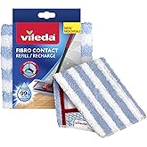 Vileda Fibro Contact Mop Head | Ideal for Dusting Walls and Ceilings | Dry or Wet Use | Reusable and Machine Washable Refill