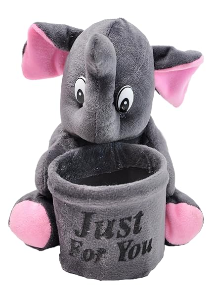 Prachi Toys Soft Teddy Pen Stand Holder For Kids Birthday (Elephant)
