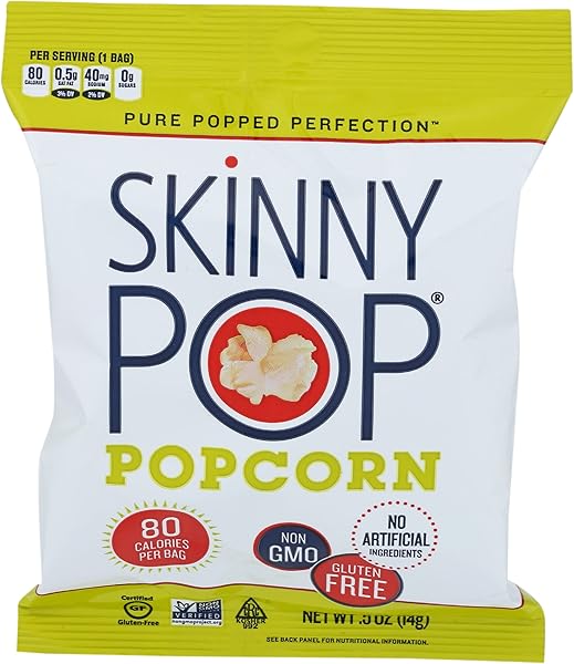 SKINNY POP ORIGINAL POPCORN, 0.5 OZ
