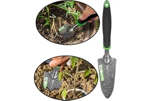 WilFiks Garden Trowel, Hand Shovel for Transplanting, Weeding and Digging in The Garden Bed, Heavy Duty Steel Garden Work Too