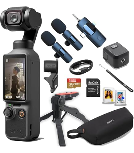 Amazon.com : DJI Osmo Pocket 4 Value Bundle, 4K/240fps Vlog Camera