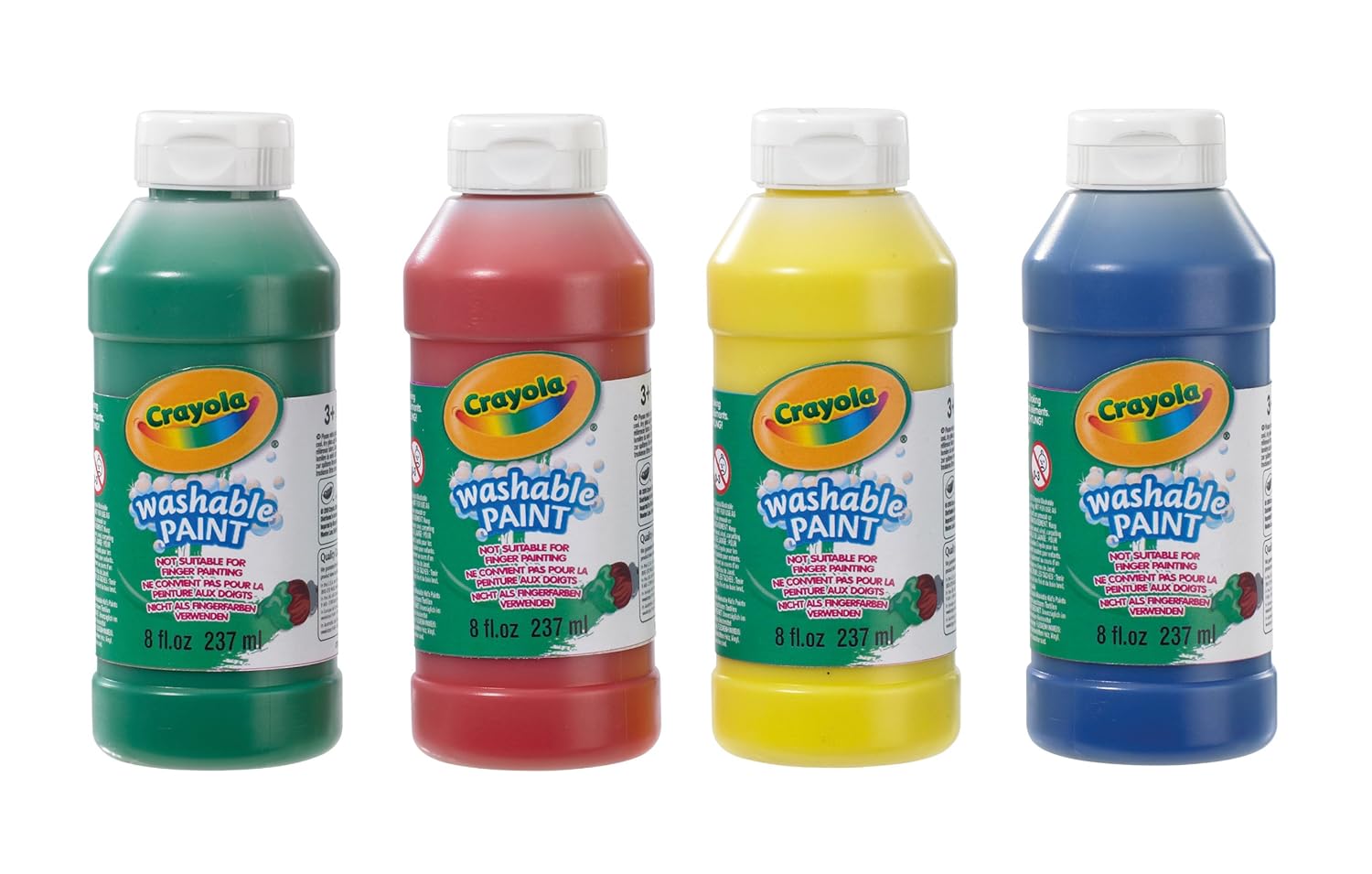 Crayola Washable Ready Mix Kids Paint, Pack of 4 Crayola Amazon.co.uk
