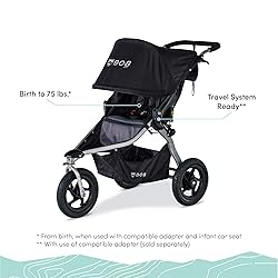 BOB Gear Rambler Jogging Stroller, Black