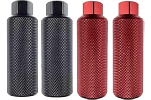 Zelerdo 2 Pairs Aluminum Alloy Bike Pegs for Mountain Bike Cycling Rear Stunt Pegs Fit 3/8 inch Axles (110x38 mm)