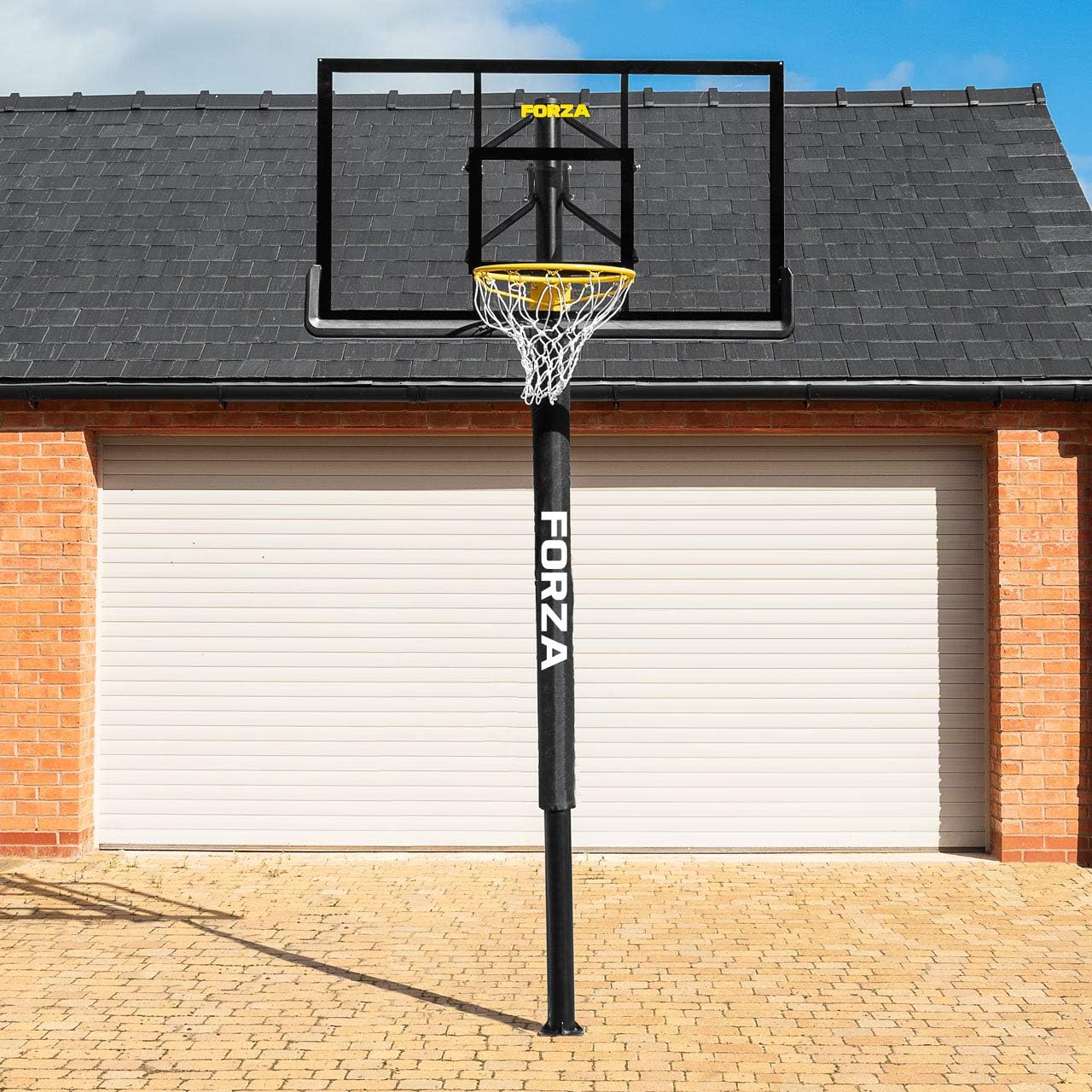 FORZA Basketball Post & Hoop [Socketed] | Adjustable Basketball Hoop | Outdoor Basketball Hoop & Post System | Basketball In-Ground Hoops & Goals | Basketball Hoop Outdoor : Sports & Outdoors