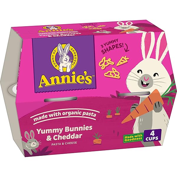 ANNIE’S YUMMY BUNNIES CHEDDAR MICROWAVE MAC & CHEESE...