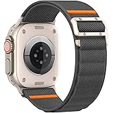 Sport Band Compatible with Apple Watch Ultra 3/2/1 Band 49mm 46mm 45mm 44mm 42mm 41mm 40mm 38mm Men Women, Stretchy Nylon Loop Strap with G-Hook for iWatch Series Ultra 11 10 SE 9 8 7 6 5 4 3