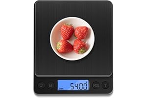 NEXT-SHINE Digital Pocket Scale 500g, Precision 0.01g Gram Ounces Food Kitchen Coffee Scale with Two Tray, Nine Units Auto Of