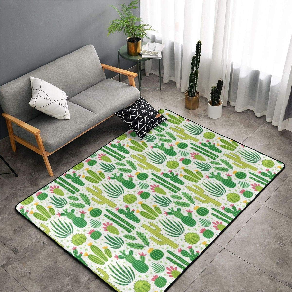 Cacti Summer. Area Protective Cushioning Rug Pad Safe for