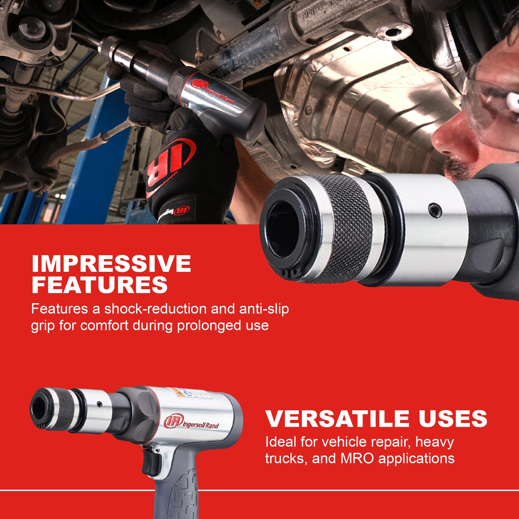 Ingersoll Rand 123MAX Vibration Reduced Air Hammer, 3,530 BPM, 2-5/8