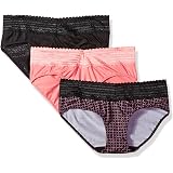 Warner's Women's Blissful Benefits No Muffin Top 3 Pack Hipster Panties
