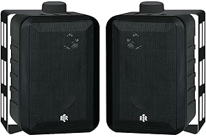 Bic America BICRTRV442 Rtrv44-2 Indoor/outdoor 3-Way Speakers - Black