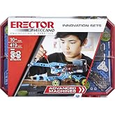 MECCANO Erector, Advanced Machines Innovation Set, S.T.E.A.M. Building Kit with Real Motor
