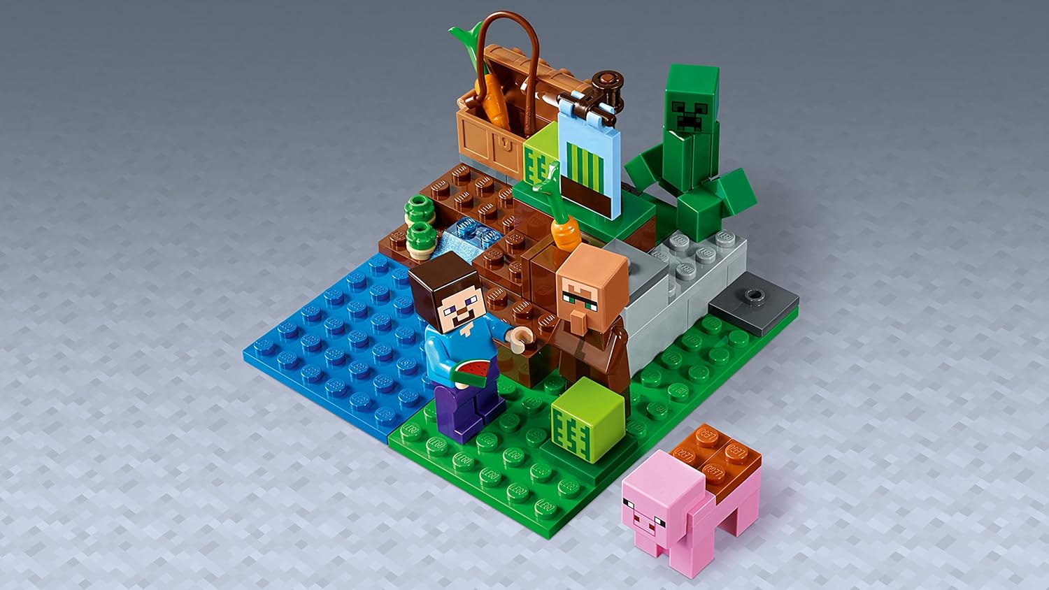 lego minecraft la granja de melones