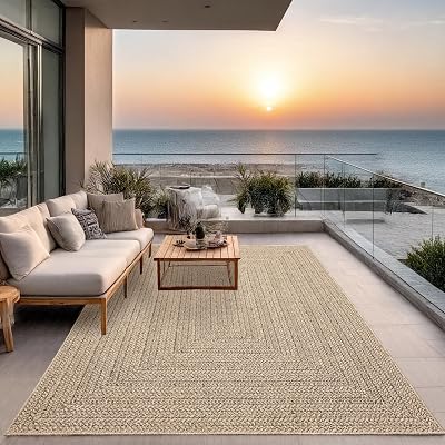 the carpet Kansas Indoor/Outdoor Rug – Natural Jute Look 140 x 200 cm