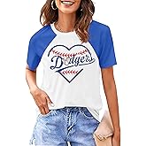 Game Day Womens Tshirt Baseball Love Graphic Top Sport Mom Tshirt Mom Gift Tops Football Season Short Sleeve Shirt