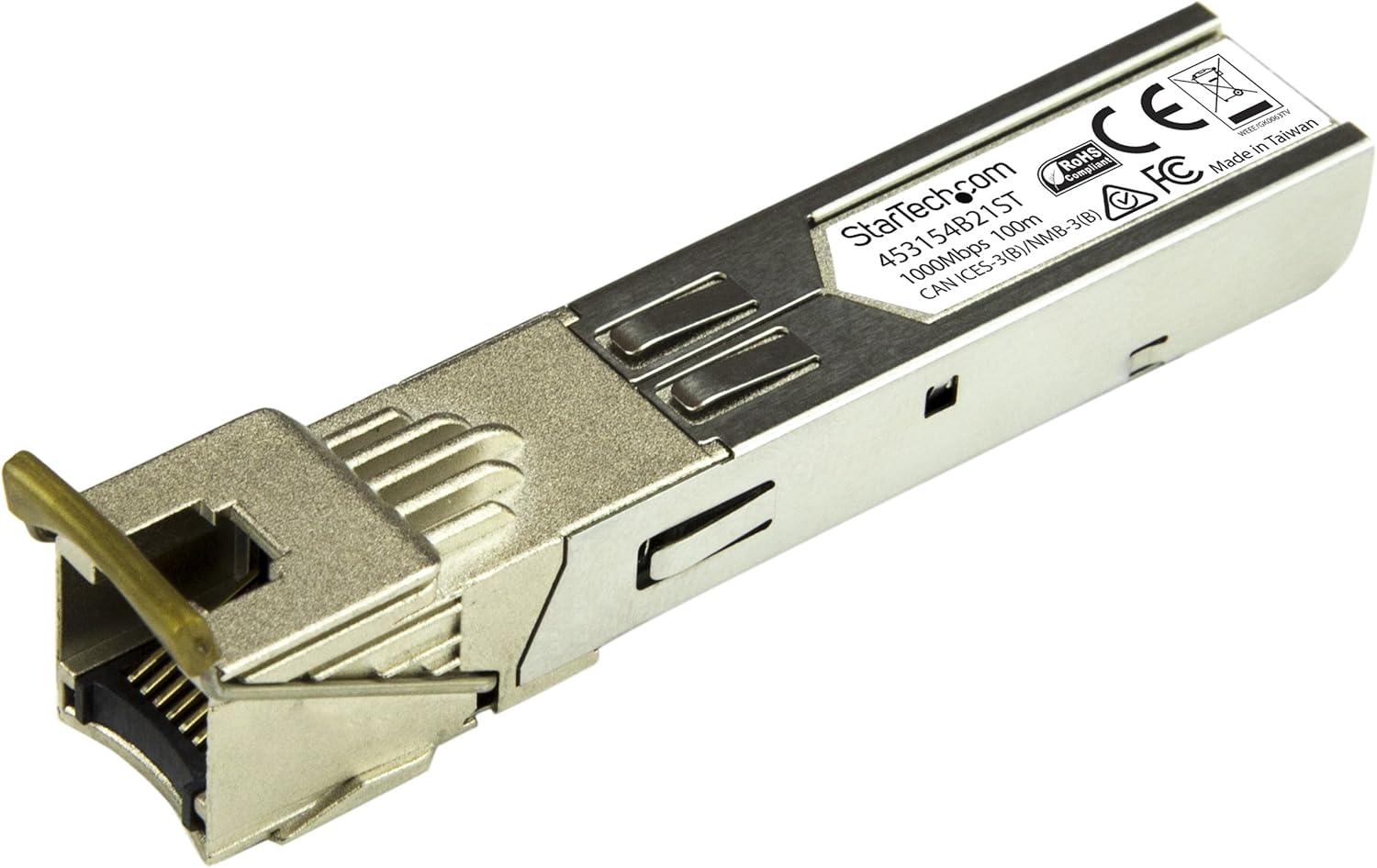 StarTech.com HPE 453154-B21 Compatible SFP Module, 1000BASE-T, SFP to RJ45 Cat6/Cat5e, 1GE Gigabit Ethernet SFP, RJ-45 100m