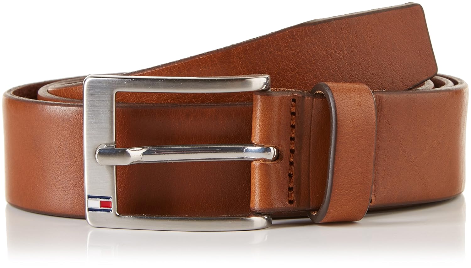 Tommy Hilfiger Men's New Aly Belt, Brown (Dark Tan), Size 110 Amazon