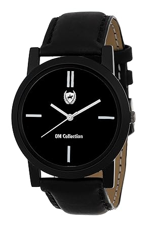 Om Collection Analogue Black Dial Boys & Mens Watch - Om0001